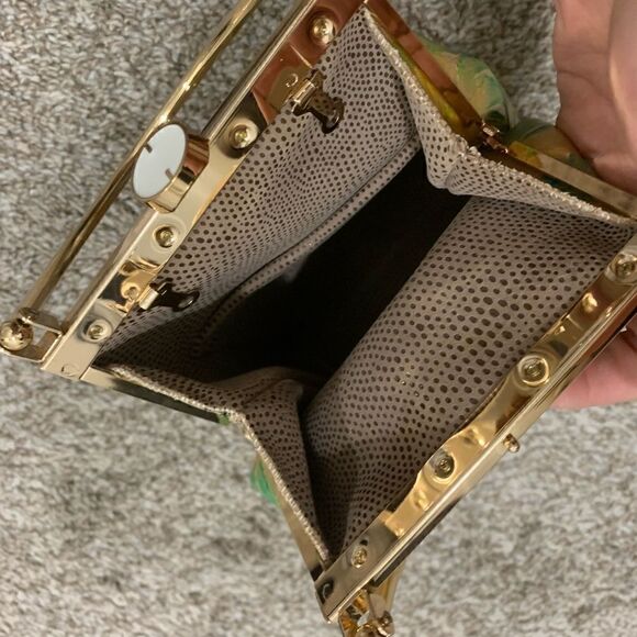 Handmade Genuine Leather Floral Embossed Top Handle Purse & 2 Chain Styles - Picture 14 of 15